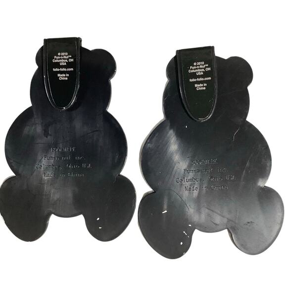 2-PK Fun-n-Nuf Panda Clip-Over-The-Page Bookmarks, NIP - Picture 2 of 4